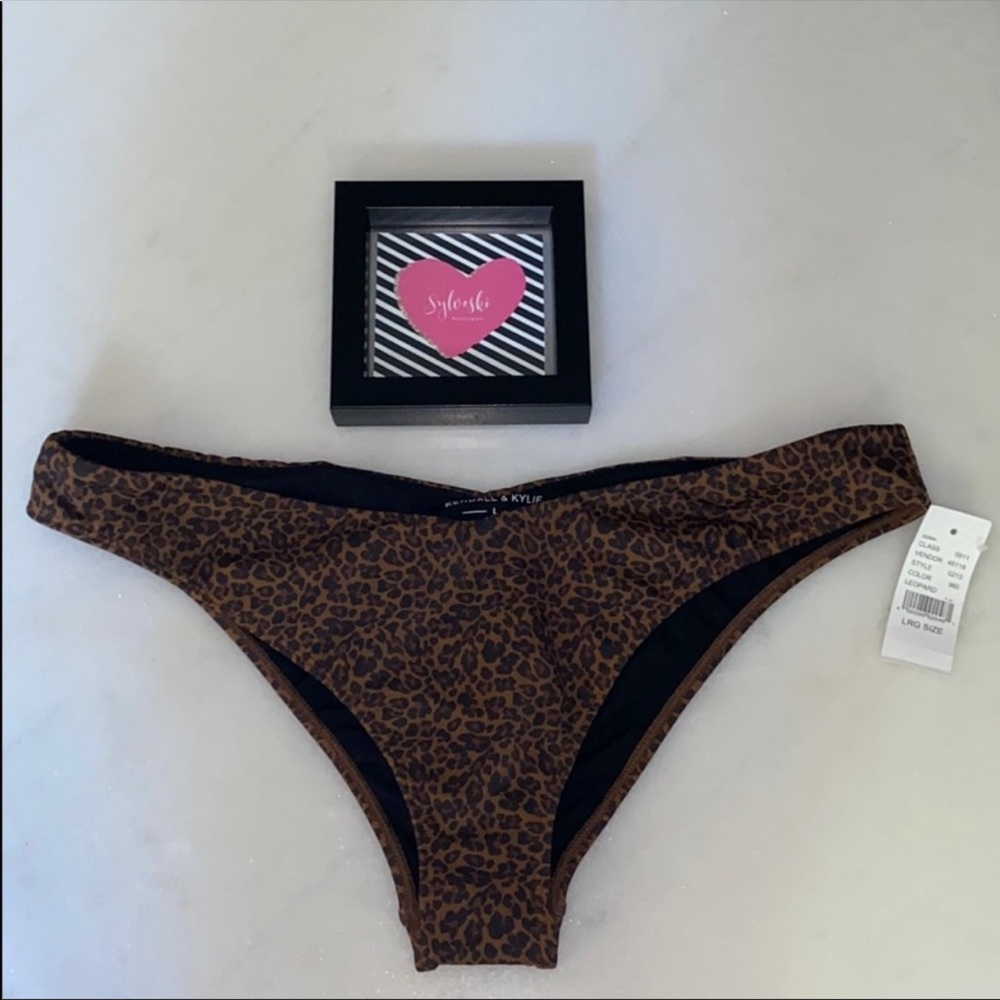 🔥 LA Hearts Leopard Cropped Bikini Top Set NWT - Picture 11 of 14